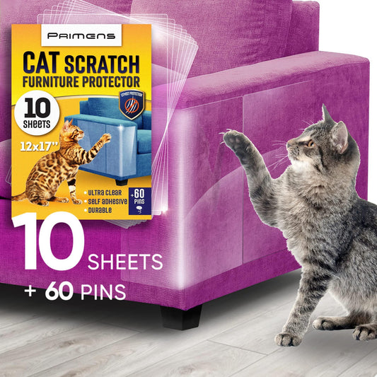 Heavy Duty Cat Scratch Deterrent Furniture Protectors for Sofa 10 Xlarge Sheets